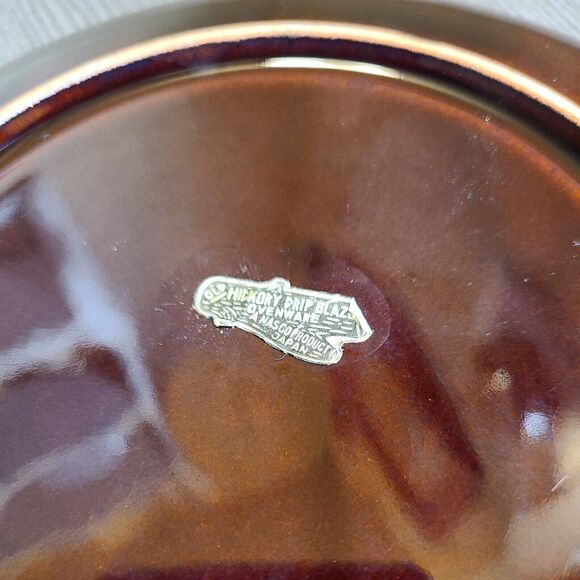 Vintage 60-70s Old Hickory Drip Glaze Ovenware Plates Nasco Product Japan 7 Inch - Picture 7 of 10